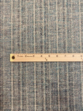 Load image into Gallery viewer, 1.6 Yds Designer Seafoam Blue Stripe Wool Upholstery Fabric WHS 3208