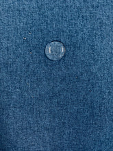 Load image into Gallery viewer, Designer Water &amp; Stain Resistant French Blue Softened MCM Mid Century Modern Upholstery Drapery Fabric STA 4029