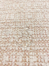 Load image into Gallery viewer, Perennials In the Loop Textured Boucle Whitewash Shell Blush Pink Off White Outdoor Water &amp; Stain Resistant Upholstery Fabric WHS 3543
