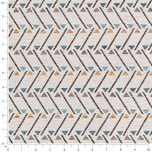 Load image into Gallery viewer, Heavy Duty Beige Green Grey Blue Geometric Abstract Upholstery Fabric CF