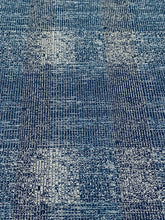 Load image into Gallery viewer, Designer Water &amp; Stain Resistant Indoor Outdoor Navy French Blue MCM Abstract Upholstery Fabric STA 3071