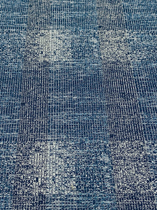 Designer Water & Stain Resistant Indoor Outdoor Navy French Blue MCM Abstract Upholstery Fabric STA 3071