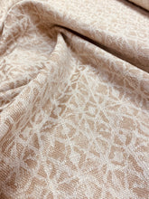 Load image into Gallery viewer, Designer Abstract Geometric Beige Taupe Upholstery Drapery Fabric WHS 3485