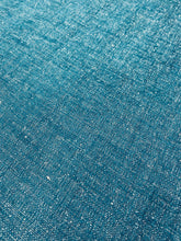 Load image into Gallery viewer, Designer Tweed Chenille Gray Teal MCM Mid Century Modern Water &amp; Stain Resistant Upholstery Fabric STA 3072