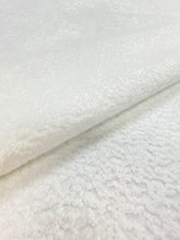 Load image into Gallery viewer, Designer Water &amp; Stain Resistant White Chenille Boucle Upholstery Fabric WHS 3099