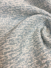 Load image into Gallery viewer, Pierre Frey F 3131004 Noumea Plume Seafoam Aqua Green Cream Tweed MCM Indoor Outdoor Upholstery Fabric WHS 3987