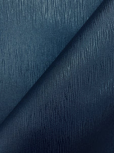 Designer Navy Blue Textured Faux Leather Upholstery Vinyl WHS 4100