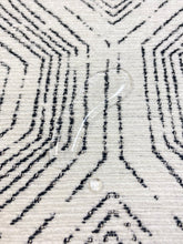 Load image into Gallery viewer, Kravet 35586 81 Cream Black Geometric Chenille Water &amp; Stain Resistant Upholstery Fabric WHS 3670
