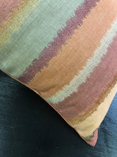 Load image into Gallery viewer, 19&quot; x 19&quot; Handmade Ombre Embroidered Coral Rusty Red Gray Bronze Pillow Cover