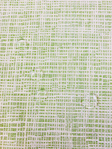 Designer Water & Stain Resistant MCM Mid Century Modern Off White Green Upholstery Fabric STA 3689