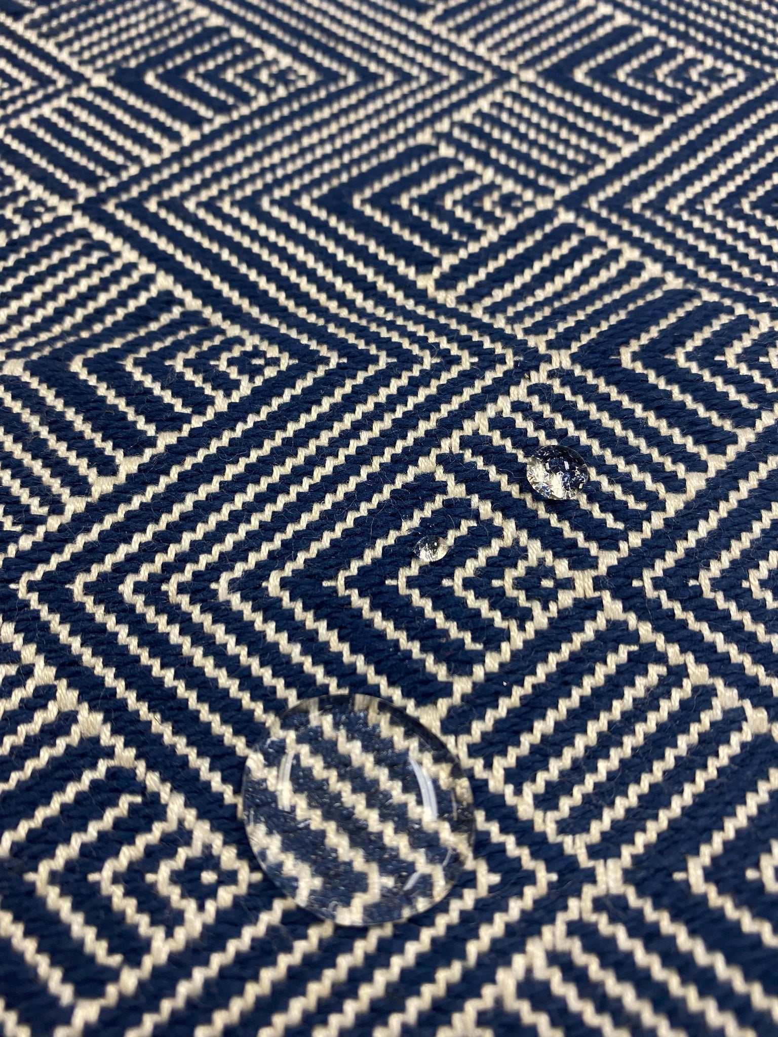 Thibaut Maddox Navy Blue White Geometric Water & Stain Resistant Upholstery Fabric outlets WHS 3106