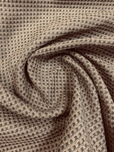 Load image into Gallery viewer, Designer Mid Century Modern MCM Woven Charcoal Grey Taupe Water &amp; Stain Resistant Upholstery Fabric STA 3286
