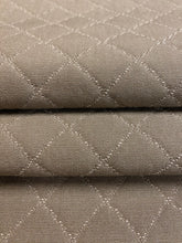Load image into Gallery viewer, 1 1/2 Yd Designer Water &amp; Stain Resistant Taupe Quilted Matelasse Upholstery Fabric WHS 4172