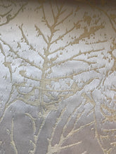 Load image into Gallery viewer, 54" Wide Albero Leaves Ivory Cream Beige Drapery  Fabric Woodland Damask Pattern Abstract Brocade IL7