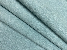 Load image into Gallery viewer, 1.8 Yard Designer Aqua Teal Performance Chenille Water &amp; Stain Resistant Upholstery Fabric WHS 4232Copy of 1 1/3 Yds Stain Resistant Aqua Blue Beige Chevron Chenille Upholstery Fabric