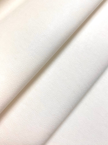 Designer Heavy Duty Cream Suede Backing Faux Leather Upholstery Vinyl WHS 4192