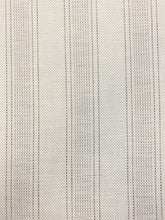 Load image into Gallery viewer, Designer Grey White Brown Water &amp; Stain Resistant Indoor Outdoor Nautical Stripe Upholstery Fabric WHS 3919