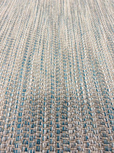 Cowtan & Tout Bottega Aqua Woven Linen MCM Mid Century Modern Aqua Green Taupe Indoor Outdoor Polypropylene Tweed Upholstery Fabric STA 3065