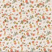 Load image into Gallery viewer, Stain Resistant Sage Green Cream Coral Brown Floral Upholstery Drapery Fabric CF