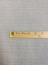 Load image into Gallery viewer, Designer Cream Gray Grey Geometric Water &amp; Stain Resistant Upholstery Fabric WHS 4043