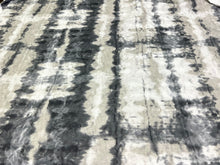 Load image into Gallery viewer, Designer Water and Stain Resistant Charcoal Grey Beige Cream Cotton Abstract Upholstery Drapery Fabric