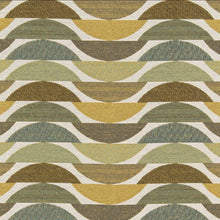 Load image into Gallery viewer, Heavy Duty Art Deco Geometric Abstract Olive Green Upholstery Drapery Fabric CF