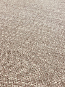 Designer Water & Stain Resistant Linen Taupe Textured MCM Mid Century Modern Chenille Upholstery Fabric STA 3307