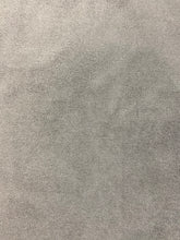 Load image into Gallery viewer, 2.5 Yard Designer Water &amp; Stain Resistant Grey Faux Leather Suede Upholstery Fabric WHS 4190