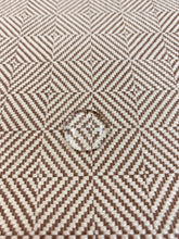 Load image into Gallery viewer, Perennials Chelsea Square Rose Tarlow Water Resistant Parchment Beige Tweed MCM Geometric Upholstery Fabric STA 3168