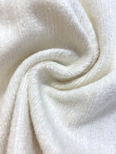 Load image into Gallery viewer, 1.25 Yard Designer Chenille Cream Vanilla Water &amp; Stain Resistant Upholstery Fabric WHS 4109