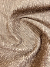 Load image into Gallery viewer, Designer Reversible Heavy Duty MCM Mid Century Modern Flax Woven Brown Taupe Tweed Chenille Upholstery Fabric WHS 3459