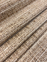 Load image into Gallery viewer, 1.5 Yard of Designer Water &amp; Stain Resistant Rustic Taupe Cream Coastal Upholstery Fabric WHS 4101