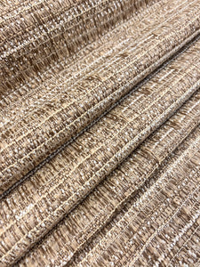 1.5 Yard of Designer Water & Stain Resistant Rustic Taupe Cream Coastal Upholstery Fabric WHS 4101