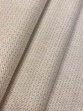 Load image into Gallery viewer, Designer Taupe Cream Linen Tweed MCM Mid Century Modern Water &amp; Stain Resistant Upholstery Fabric WHS 4132