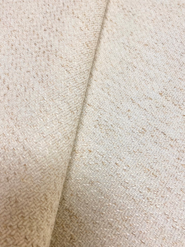 Designer Beige Cream Oatmeal Woven MCM Mid Century Modern Upholstery Fabric WHS 3609