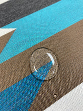 Load image into Gallery viewer, Arc Com Crescendo Caribbean Abstract Geometric Teal Mustard Cream Water &amp; Stain Resistant Upholstery Fabric WHS 3054