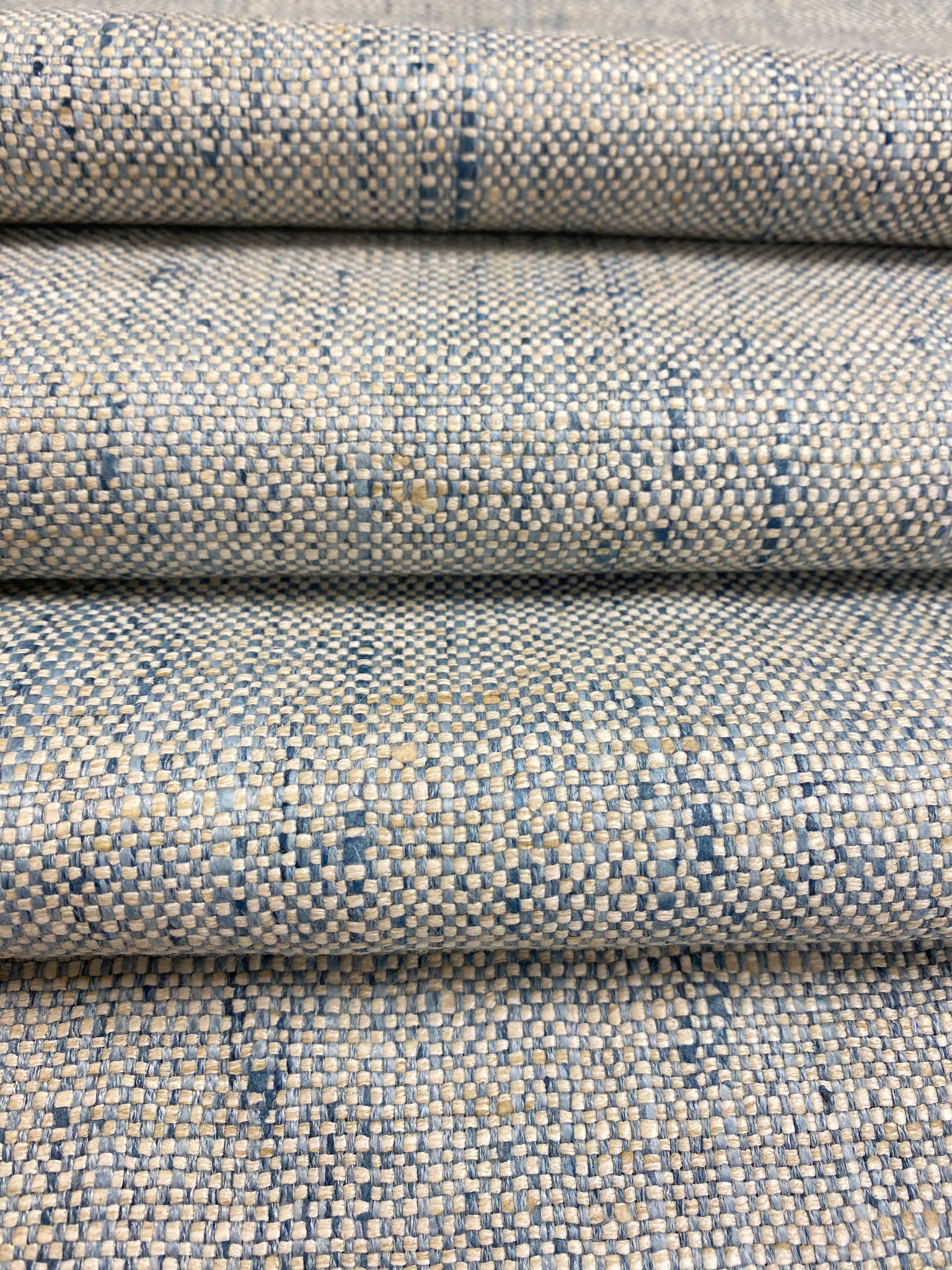 Designer Textured Woven Gray Beige Ivory 2024 Neutral MCM Mid Century Modern Tweed Basketweave Upholstery Drapery Fabric STA774