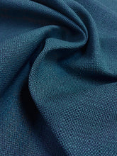 Load image into Gallery viewer, Denim Blue MCM Mid Century Modern Woven Water &amp; Stain Resistant Upholstery Fabric WHS 3775