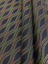 Load image into Gallery viewer, Crypton Brown Green Chartreuse Orange Geometric Abstract Upholstery Fabric STA 3895