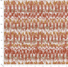 Load image into Gallery viewer, Heavy Duty Rusty Brown Mustard Green Kilim Ikat Upholstery Fabric CF