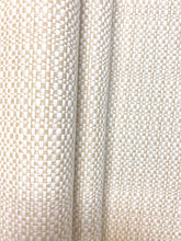 Load image into Gallery viewer, Designer Tweed Woven Water &amp; Stain Resistant Beige Cream Upholstery Fabric WHS 4162