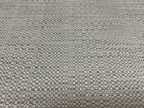 Designer Water & Stain Resistant Grey Beige Cream MCM Woven Geometric Upholstery Fabric WHS2010