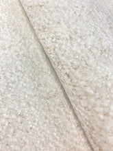 Load image into Gallery viewer, Designer Cream Plush Boucle Water &amp; Stain Resistant Chenille Upholstery Fabric STA 3945