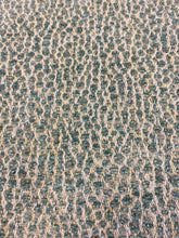 Load image into Gallery viewer, Designer Reversible Animal Pattern Seafoam Green Beige Chenille Upholstery Fabric STA 3588