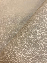 Load image into Gallery viewer, 2.5 Yard Joseph Noble Stingray Beige Shagreen Textured Faux Leather Upholstery Vinyl WHS 3885