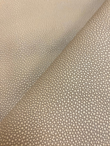 2.5 Yard Joseph Noble Stingray Beige Shagreen Textured Faux Leather Upholstery Vinyl WHS 3885