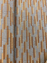 Load image into Gallery viewer, Crypton Water &amp; Stain Resistant Olive Green Seafoam Aqua MCM Mid Century Modern Geometric Upholstery Fabric WHS 3854
