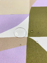 Load image into Gallery viewer, Serena Dugan Condesa Hyacinth Pumice Lilac Mustard Green Beige Water Resistant Abstract Geometric Upholstery Fabric WHS 3495
