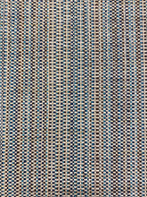 Load image into Gallery viewer, Designer Beige Brown Teal Blue MCM Mid Century Modern Woven Tweed Water &amp; Stain Resistant Upholstery Fabric WHS 4145