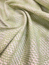 Load image into Gallery viewer, Fermoie Grande 004 Cream Green Seafoam Cotton Linen Abstract Upholstery Fabric STA 3507